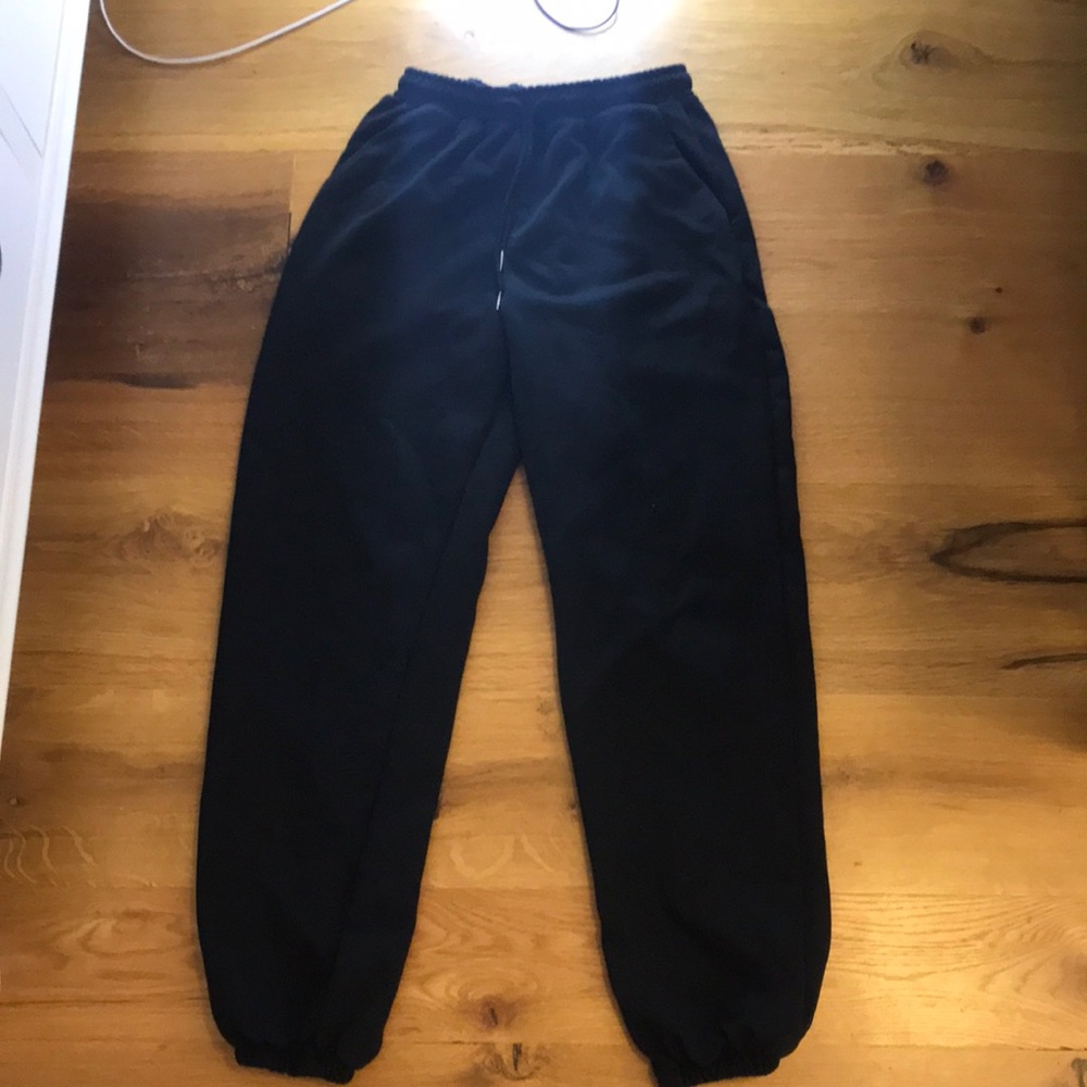 Baggy black sweatpants
